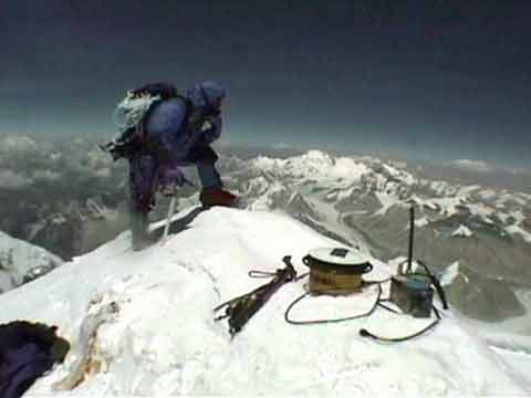 
Everest Summit With GPS Measuring Device May 5, 1999 - Everest: Mountain at the Millenium DVD
